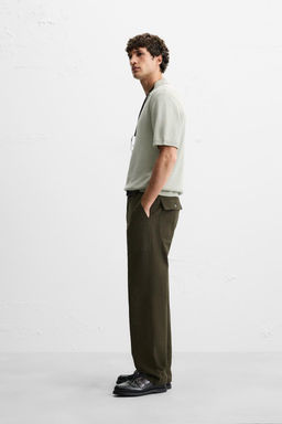 TEXTURED KNIT POLO SHIRT - Zara фото 4