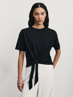 Футболка с завязкой на талии / Zarina  фото 8