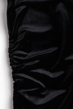 Vestido de un hombro en velour - H&m фото 5