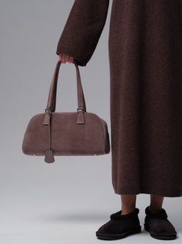 Замшевая сумка Charlotte DBR 31358 капучино  фото 7