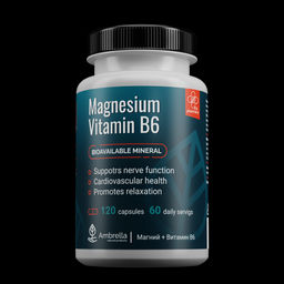 Источник магния и витамина В6 Magnesium B6, 120 шт.капс. - Ambrella фото 2