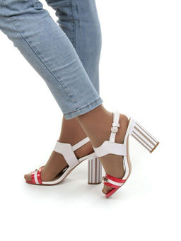 08-XA771-C629-NP141-NP144 WHITE Босоножки (натуральная кожа) - Фабричный китай фото 3