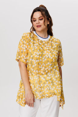 Костюм Michel Chic 1415 горчичный, белый