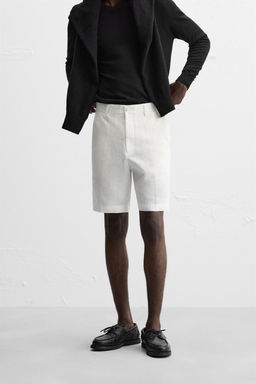 100% LINEN BERMUDA SHORTS - Zara фото 12