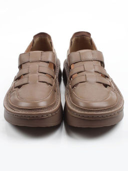 06-2193-5 DK. BEIGE Туфли женские (натуральная кожа)