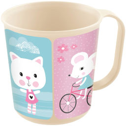 Цена за 3 шт. Кружка с декором 260мл светло-бежевый 221152425/01