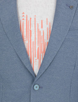 Синяя зауженная куртка - Cacharel фото 6