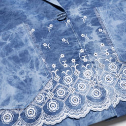 Жакет из джинсы с вышивкой, Игра по правилам шика - Charutti фото 12