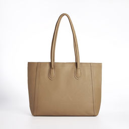 Сумка-шопер на молнии, цвет бежевый