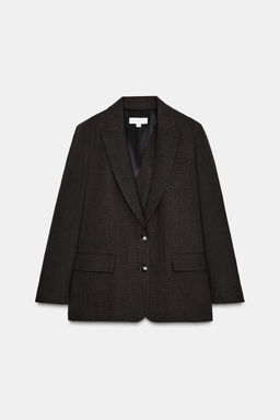 BLAZER WITH SHOULDER PADS AND BACK BUTTON DETAIL - Zara фото 7