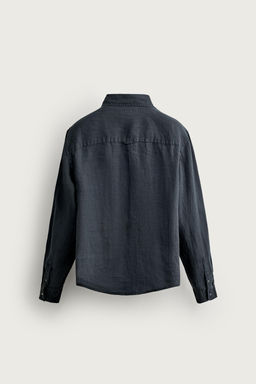 CAMISA RELAXED FIT 100% LINO / Marino - Zara фото 7