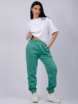 Джоггеры Мистерия 5, футер 3-х нитка начес - Малина фото 26