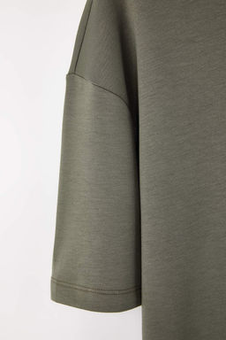 Indigo Oversize/Genis Kesim Yumusak Dokulu Basic T-Shirt TMNSS26TS00003 - Trendyolmilla фото 6