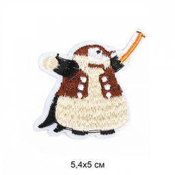 Термоаппликации арт.TBY.2328 Пингвин 5,4х5см, уп.10 шт