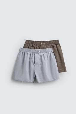 PACK OF 2 COMBINED POPLIN BOXERS