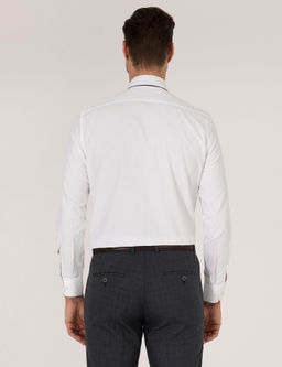 Рубашка Pierre Cardin Regular Fit белая с длинным рукавом