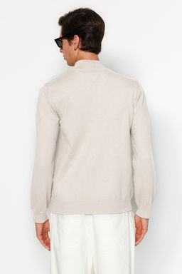 TRENDYOL MAN Premium Camel Regular Fit Yar?m Bal?kc? Yaka Yumusak Basic Triko Kazak TMNAW24KZ00055 - Trendyolmilla фото 37