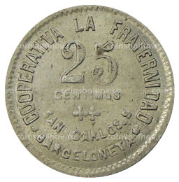 25 сентимо 1923 года Испания  Барселона