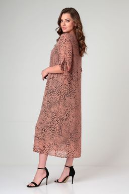 Платье Liona Style 835 розовый  фото 2