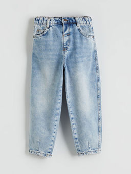 Beli Lastikli Erkek ?ocuk Jean Pantolon