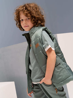 Футболка с контрастной отделкой Полынь с принтом 7+ - Bungly фото 3