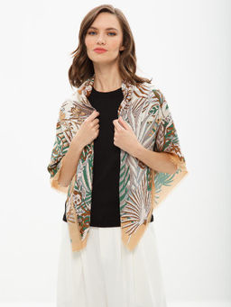 Платок жен. виск+шелк 110х110 D34-8309-16 - Eleganzza фото 6