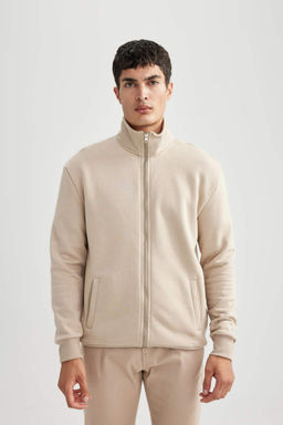 Толстовка Comfort Fit с воротником-стойкой на молнии