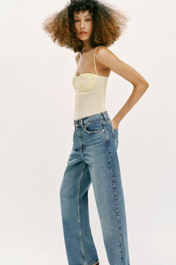 BODY TUL FRUNCES / Amarillo - Zara фото 3