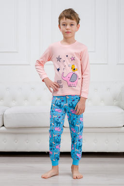 Пижама детская из интерлока Улыбка розовый слон - Амадэль фото 4