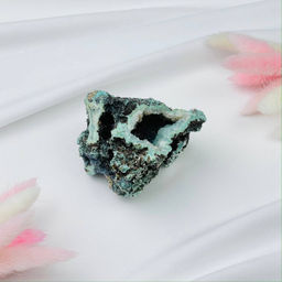 Хризоколла с Малахитом и Кварцем