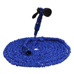 Шланг поливочный растягивающийся от 7.5 до 22.5 м, латекс, быстросъёмный, с поливочным пистолетом и штуцером, Greengo