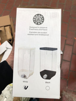 Настенный пищевой контейнер с дозатором объём 1 литр - Buro фото 4