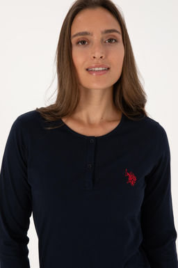 Kad_n Lacivert Pijama Tak_m_ Sepette S_rpriz _ndirim - U.s. polo assn фото 2