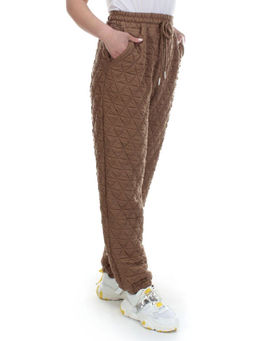 2780 BROWN Брюки спортивные зимние женские