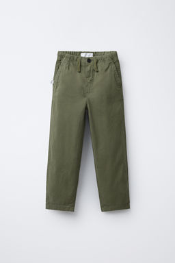ELASTIC TEXTURED TROUSERS