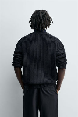 RIBBED TEXTURED CARDIGAN - Zara фото 3