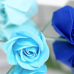 Мыльные розы, синие оттенки, набор 12 шт. - SB BEAUTY фото 3