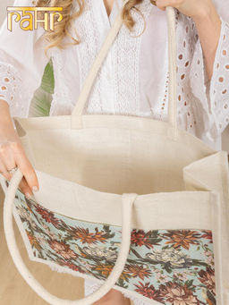 Сумка (хлопок,джут) ламинированная 45х15х35см №3002/4 - Ганг фото 7