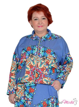 Парка Модель №1491 размеры 44-84 - Plusmoda фото 2