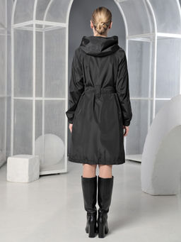 25133 Плащ черный - Dizzyway фото 2