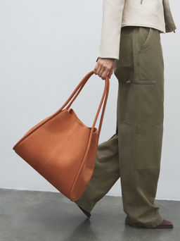 Женский шоппер CALZETTI MABEL Артикул 4673530, персиковый