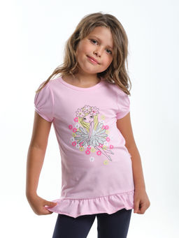 Футболка с принтом UD 4094 розовый