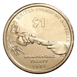 1 доллар 2011 года Сакагавея Трубка мира P
