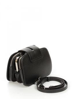 LACCOMA сумка АУ4223-черный натуральная кожа хлопок