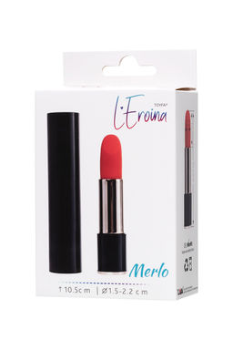 Минивибратор LEroina Merlo, ABS пластик, черный, 10,5 см