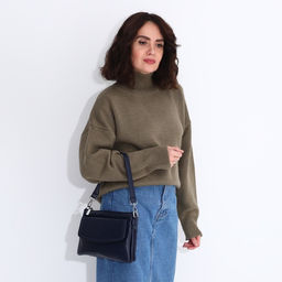 Сумка кросс-боди на молнии, цвет синий - Simaland фото 8