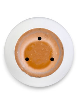 Горшок цветочный с поддоном 5 л, d122/h19,5 см серый керамика, "Туман" (М)