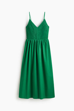 Vestido de algod?n con cuerpo fruncido - H&m фото 2