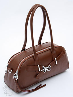 Сумка женская кожаная 9198SP d.brown Velina Fabbaino-Safenta в Новосибирске