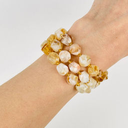 Бусины для украшений из Цитрина (32 бусины) 38 см